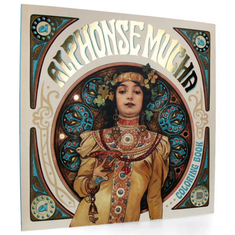 Alphonse Mucha Coloring Book