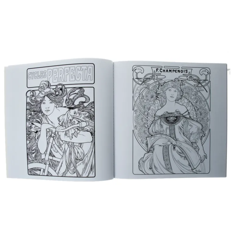 Alphonse Mucha Coloring Book