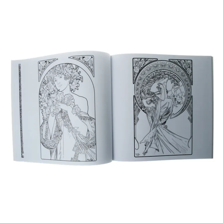 Alphonse Mucha Coloring Book