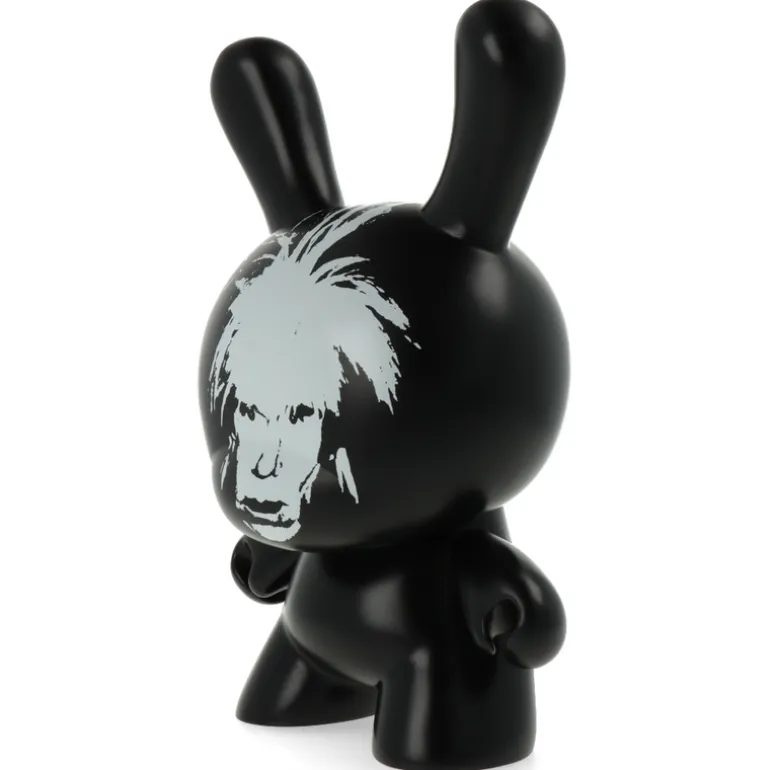 Andy Warhol Fright Wig Self-Portrait 8" Masterpiece Dunny - Monochrome Edition