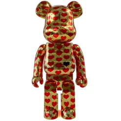 400% + 100% Bearbrick Gouden hart