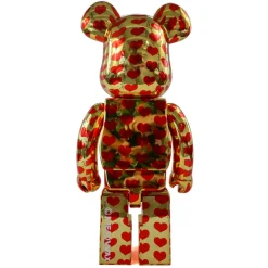 400% + 100% Bearbrick Gouden hart
