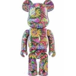 1000% Bearbrick Psychedelic Paisley