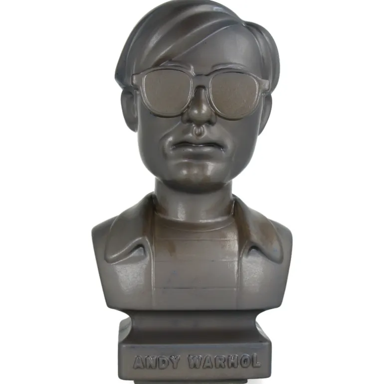 CERAMIK Andy Warhol Bust 60s ASH GOLD