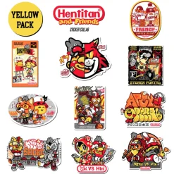 Hentan and Friends - Yellow Sticker Pack