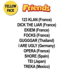 Hentan and Friends - Yellow Sticker Pack