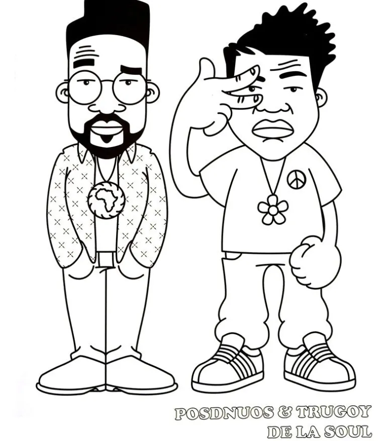 Hip hop coloring book