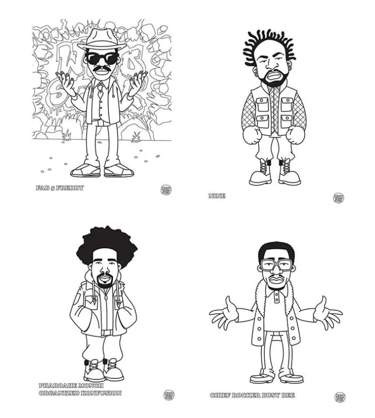 Hip hop coloring book East Coast edition