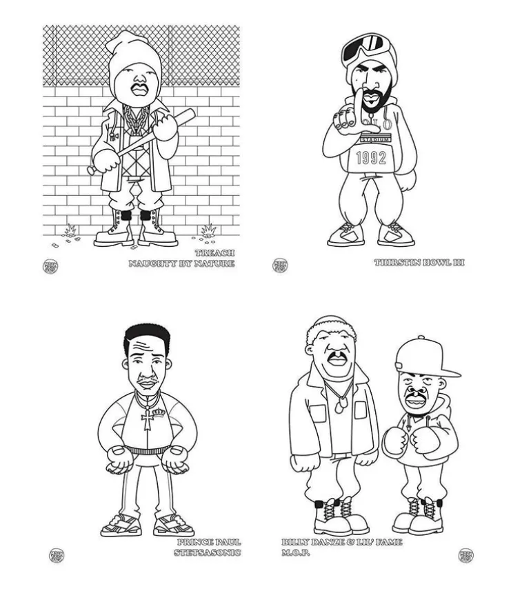 Hip hop coloring book East Coast edition